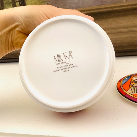 Mikasa Designer Christmas Trinket Box Three Wise Men By Dan Scannell MCM Japan - Picture 6 of 10